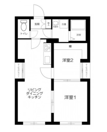 王子神谷駅 徒歩4分 1階の物件間取画像